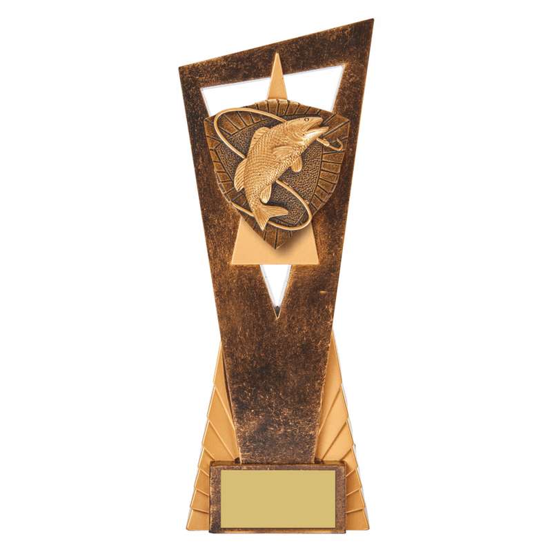 Antique Gold Edge Fishing Award 230mm – Ant Gold