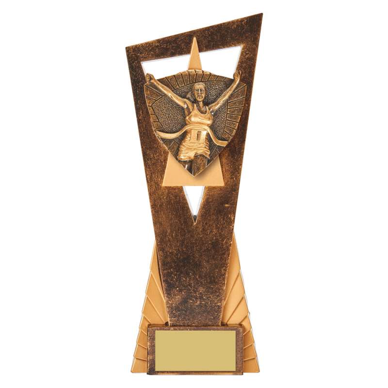 Antique Gold Edge Female Runner Award 230mm – Ant Gold