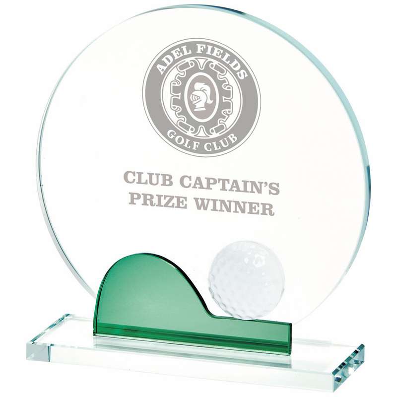 Crystal Golf Award (In Presentation Case) 155mm – Green