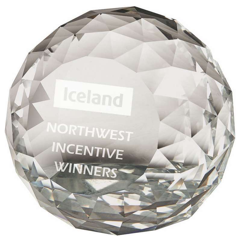 Crystal Maze Paperweight Award (In Presentation Case) 80mm – Clear