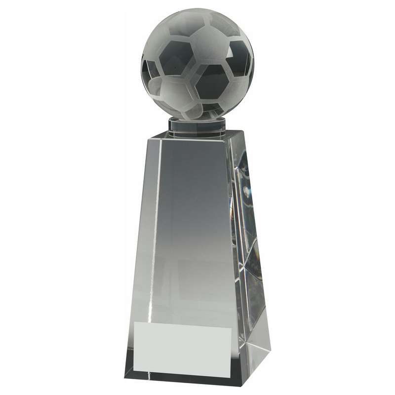 Crystal Football Column Award 160mm – Clear
