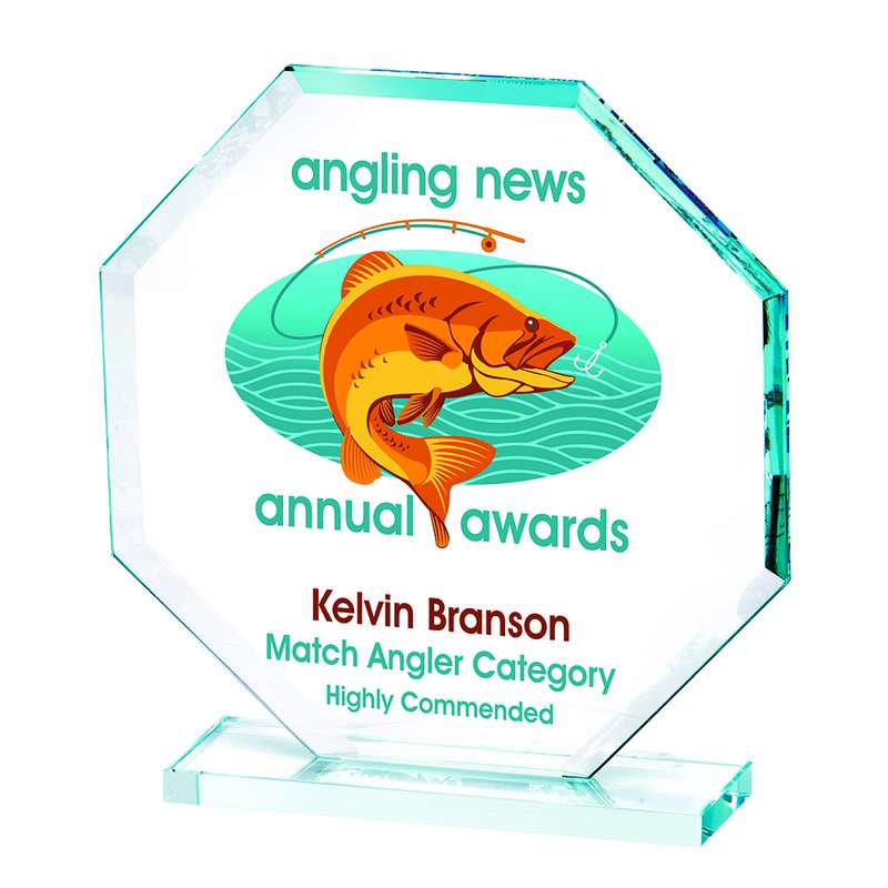 Clear Glass Hexagonal Award for Colour Printing (In Presentation Case) 200mm – Clear