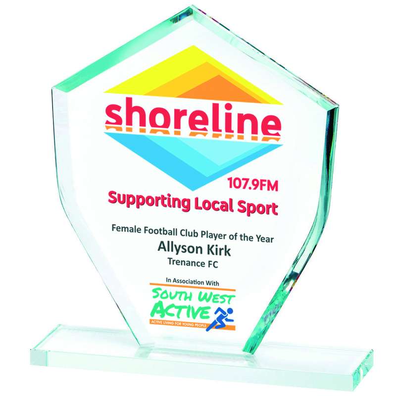Clear Glass Apex Award for Colour Printing (In Presentation Case) 200mm – Clear
