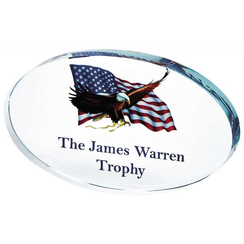 Oval Award for in Presentation Case 75mm – Clear