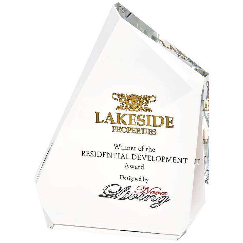 Crystal Iceberg Award Extra Heavy 250mm – Clear
