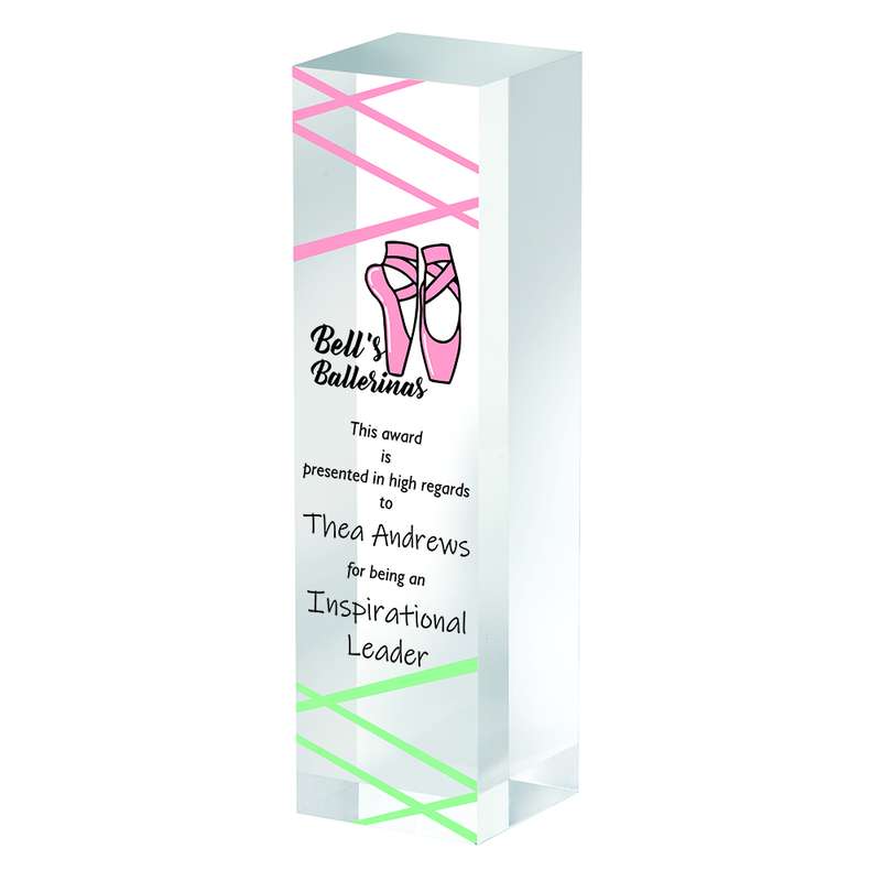 Acrylic Block Award 220mm – Clear