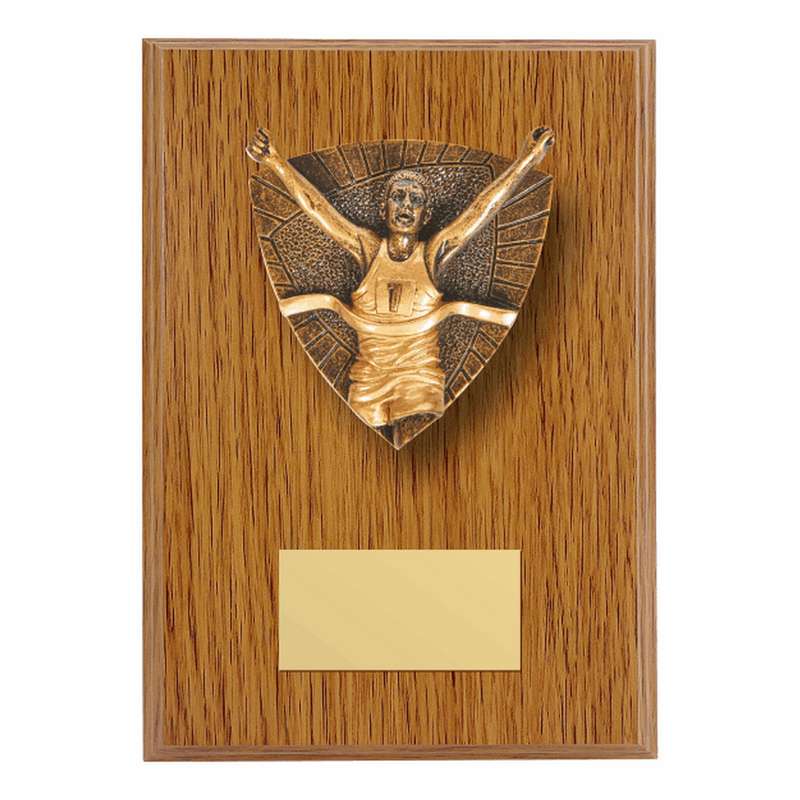 Wood Plaque with Resin Male Runner Trim 150mm – Light Oak
