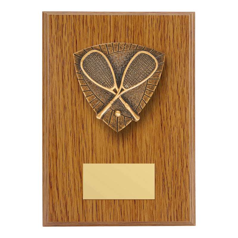 Wood Plaque with Resin Squash Trim 150mm – Light Oak