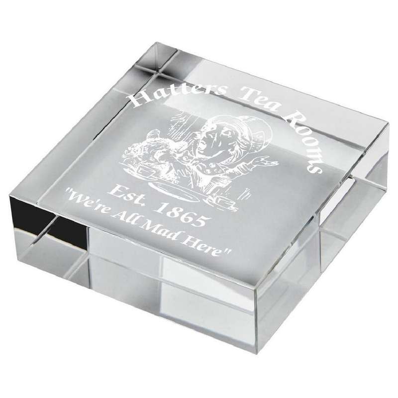 Crystal Block Paperweight Award (In Presentation Case) 75mm – Clear