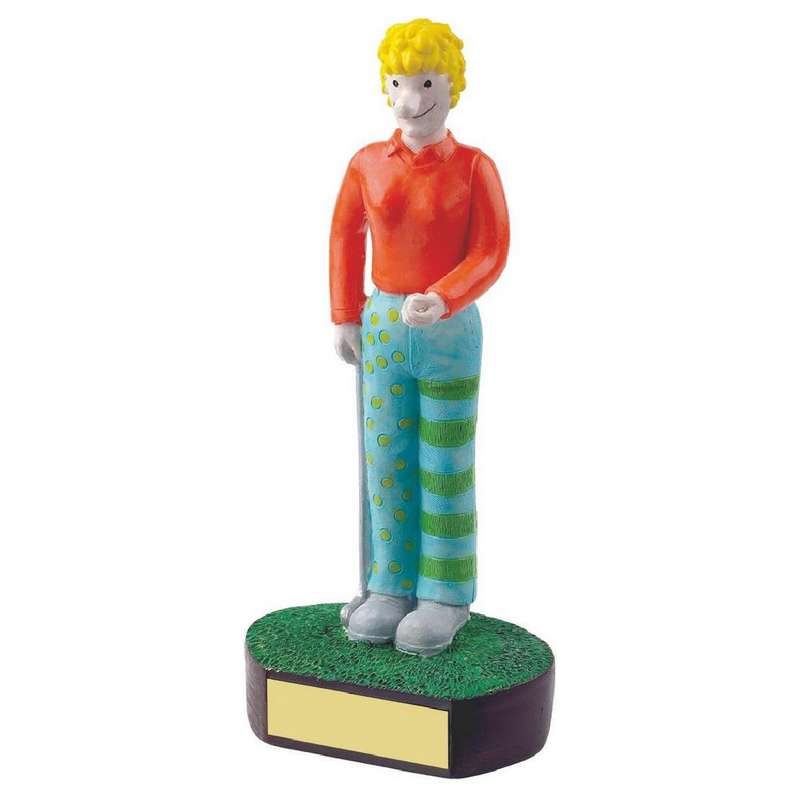 Female Golfer Novelty Golf Trophy 180mm – Multicoloured