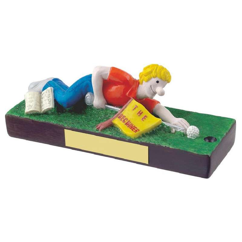 The Beginner Novelty Golf Trophy 70mm – Multicoloured