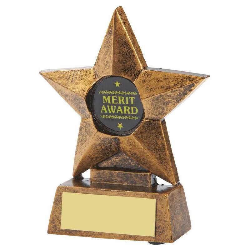 Antique Gold Resin Star Award 100mm – Antique Gold