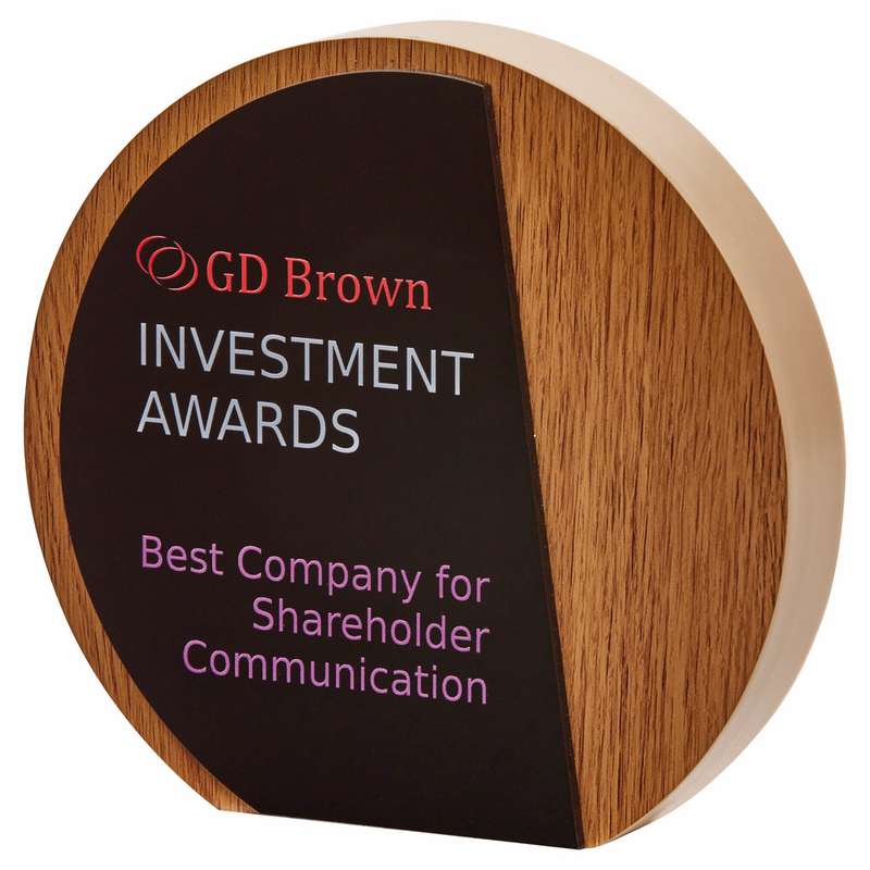 Wood Plaque with Laminate Front 120mm – Light Oak